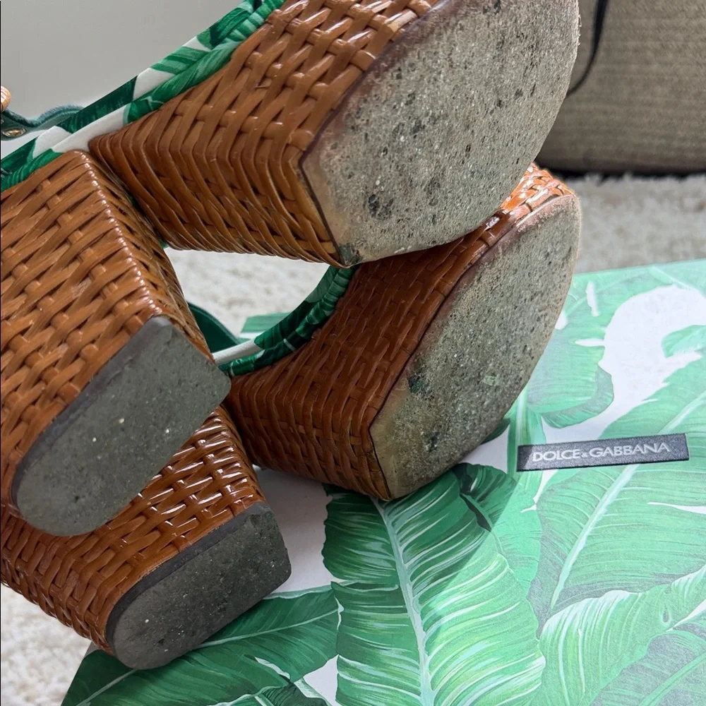 Dolce & Gabbana Green Platform Sandals size 40.5 US10 - Picture 10 of 13